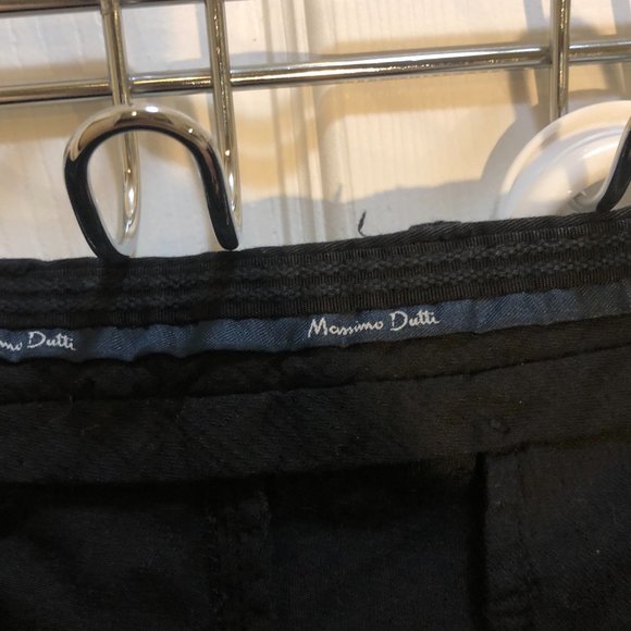 Massimo Dutti Men's Twill 4 Pocket Slim Fit Pants Black Size 40 - Picture 4 of 5